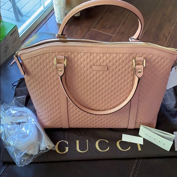 Gucci Large Leather Micro GG Guccissima Purse - Picture 3 of 9